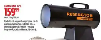 Canadian Tire Remington 60K BTU High-Pressure Propane Forced-Air Heater offer