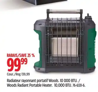 Canadian Tire Woods Radiant Portable Heater offer
