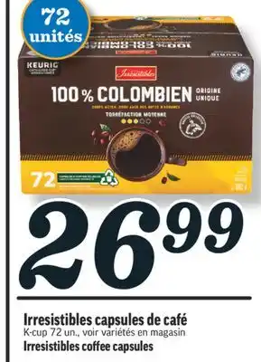 Marché Richelieu Irresistibles capsules de café | Irresistibles coffee capsules offer