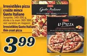 Marché Richelieu IRRESISTIBLES PIZZA CROÛTE MINCE GUSTO ITALIANO | IRRESISTIBLES GUSTO ITALIANO THIN CRUST PIZZA offer