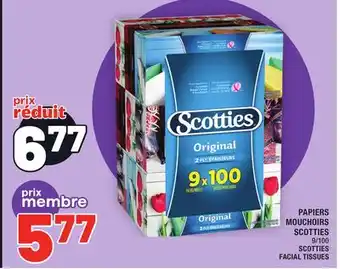 Super C PAPIERS MOUCHOIRS SCOTTIES | SCOTTIES FACIAL TISSUES offer