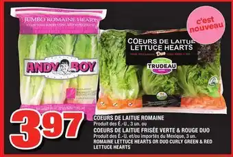 Super C CŒURS DE LAITUE ROMAINE | ROMAINE LETTUCE HEARTS offer