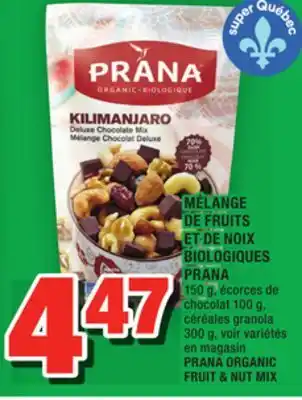 Super C MÉLANGE DE FRUITS ET DE NOIX BIOLOGIQUES PRANA | PRANA ORGANIC FRUIT & NUT MIX offer