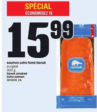 Provigo SAUMON COHO FUMÉ NANUK, 300 g offer