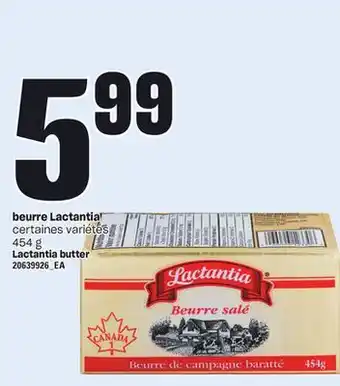 Provigo BEURRE LACTANTIA offer