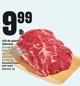 Provigo RÔTI DE PALETTE DÉSOSSÉ offer