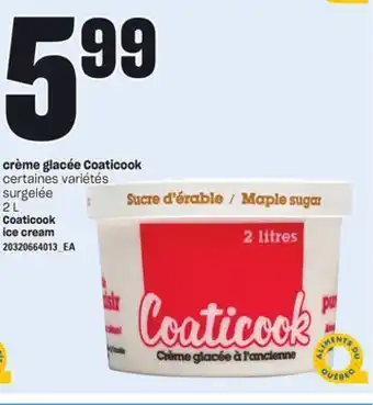 Provigo CRÈME GLACÉE COATICOOK, 2 L offer