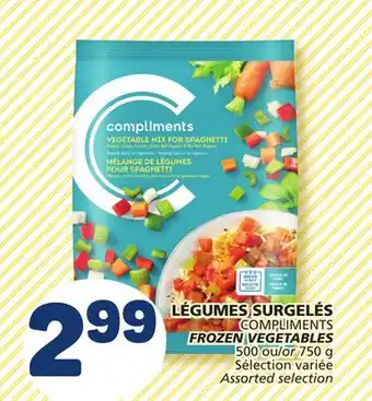Marché Bonichoix COMPLIMENTS FROZEN VEGETABLES offer