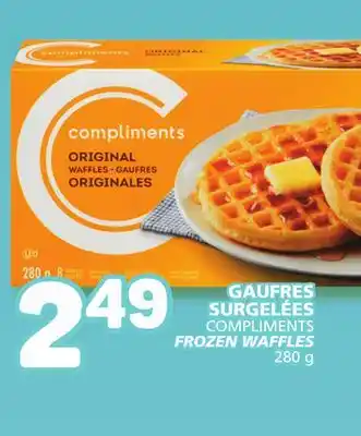 Marché Bonichoix COMPLIMENTS FROZEN WAFFLES offer