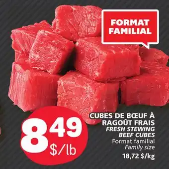 Marché Bonichoix FRESH STEWING BEEF CUBES offer