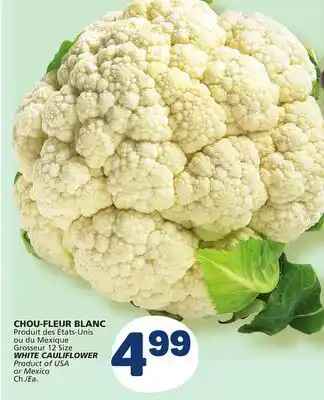 Marché Bonichoix WHITE CAULIFLOWER offer