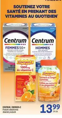 Uniprix CENTRUM, EMERGEN-C offer