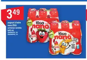 Maxi YOGOURT À BOIRE NANO IÖGO 6X93 ML offer