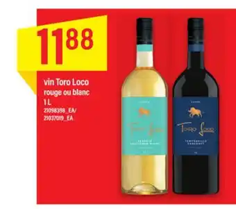 Maxi VIN TORO LOCO ROUGE OU BLANC, 1 L offer