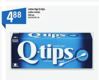 Maxi COTON-TIGE Q-TIPS COTTON SWABS 500 UN offer