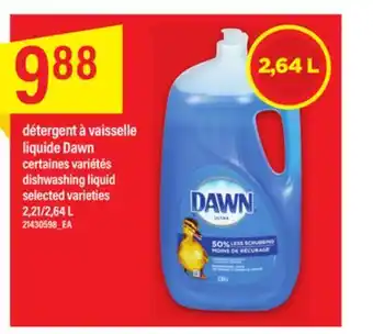 Maxi DÉTERGENT À VAISSELLE LIQUIDE DAWN, 2,21/2,64 L offer