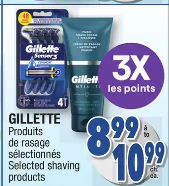 Jean Coutu GILLETTE Selected shaving products offer