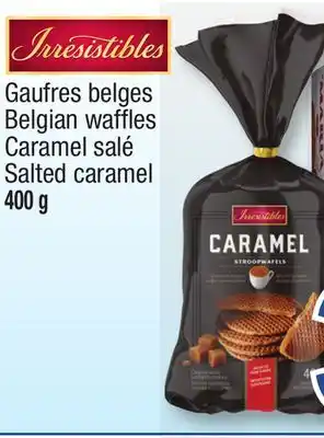 Jean Coutu IRRESISTIBLES Belgian waffles Salted caramel offer