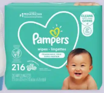 Brunet PAMPERS Lingettes sélectionnées offer