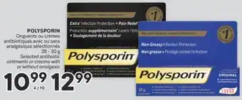 Brunet POLYSPORIN Onguents ou crèmes antibiotiques avec ou sans analgésique sélectionnés offer