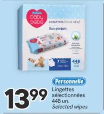 Brunet PERSONNELLE Lingettes sélectionnées offer