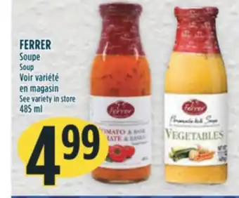 Marché Adonis FERRER Soupe Soup Voir variété en magasin offer