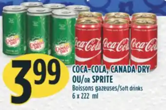 Marché Adonis COCA-COLA, CANADA DRY OU/OR SPRITE offer
