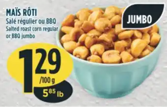 Marché Adonis MAÏS RÔTI Salé régulier ou BBQ offer