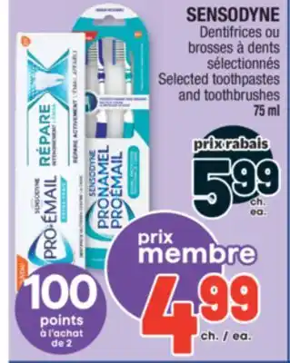 Jean Coutu SENSODYNE Selected toothpastes and toothbrushes offer