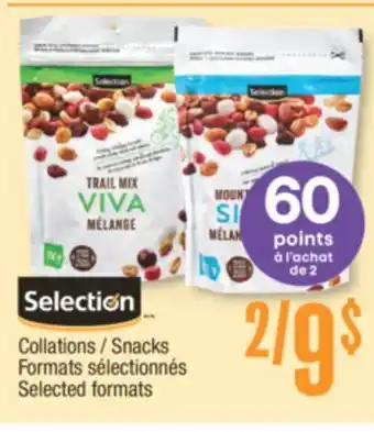 Jean Coutu Selection Snacks offer