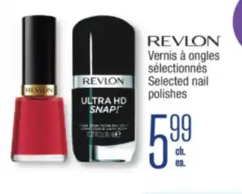 Jean Coutu REVLON Selected nail polishes offer