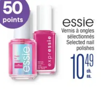 Jean Coutu essie Selected nail polishes offer