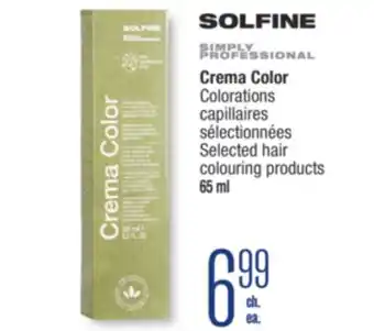 Jean Coutu SOLFINE Crema Color Selected hair colouring products offer