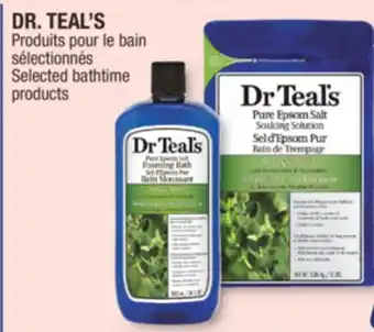 Jean Coutu DR. TEAL'S Selected bathtime products offer