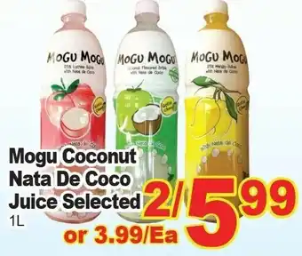T&T Supermarket Mogu Coconut Nata De Coco Juice Selected offer