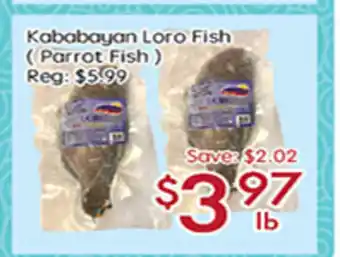 Sunny Food Mart Kababayan Loro Fish offer