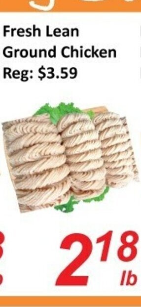 Fresh Win Foodmart Fresh Lean Ground Chicken offer