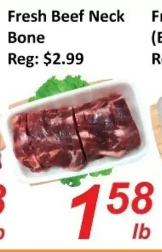 Fresh Win Foodmart Fresh beef neck bone offer