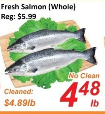 Fresh Win Foodmart Fresh salmon (whole) offer