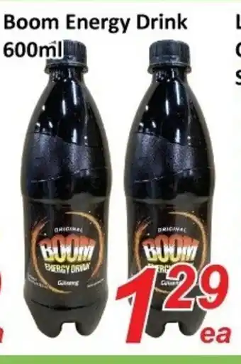 Fresh Win Foodmart Boom energy drink offer