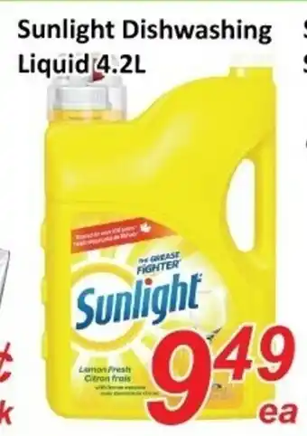Fresh Win Foodmart Sunlight dishwashing liquid offer