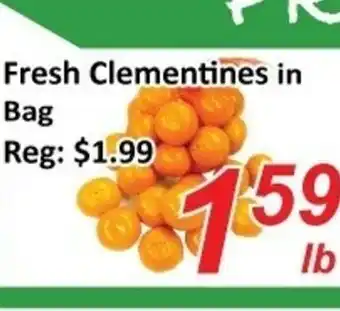 Fresh Win Foodmart Fresh clementines in bag offer