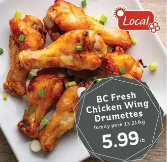 Market Place IGA BC Fresh Chicken Wing Drumettes offer