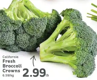 Market Place IGA California Fresh Broccoli Crowns offer