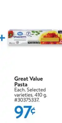 Walmart Great Value Pasta offer