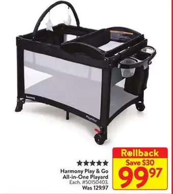 Walmart Harmony Play & Go All-in-One Playard offer