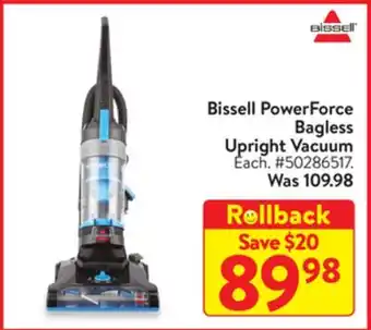 Walmart Bissell PowerForce Bagless Upright Vacuum offer