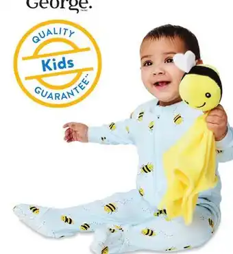 Walmart Infants' George Sleeper with Toy offer