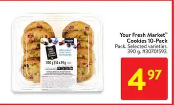 Walmart Your Fresh Market Cookies 10-Pack offer