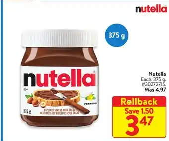 Walmart Nutella offer